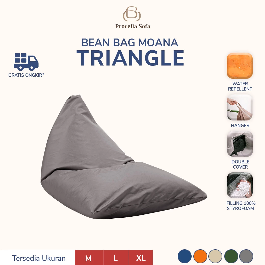 Bean Bag Moana Triangle Size Medium