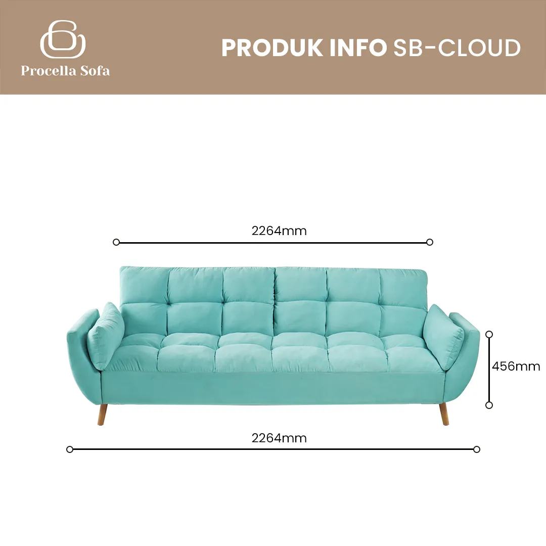 Procella Sofabed Cloud gallery 1
