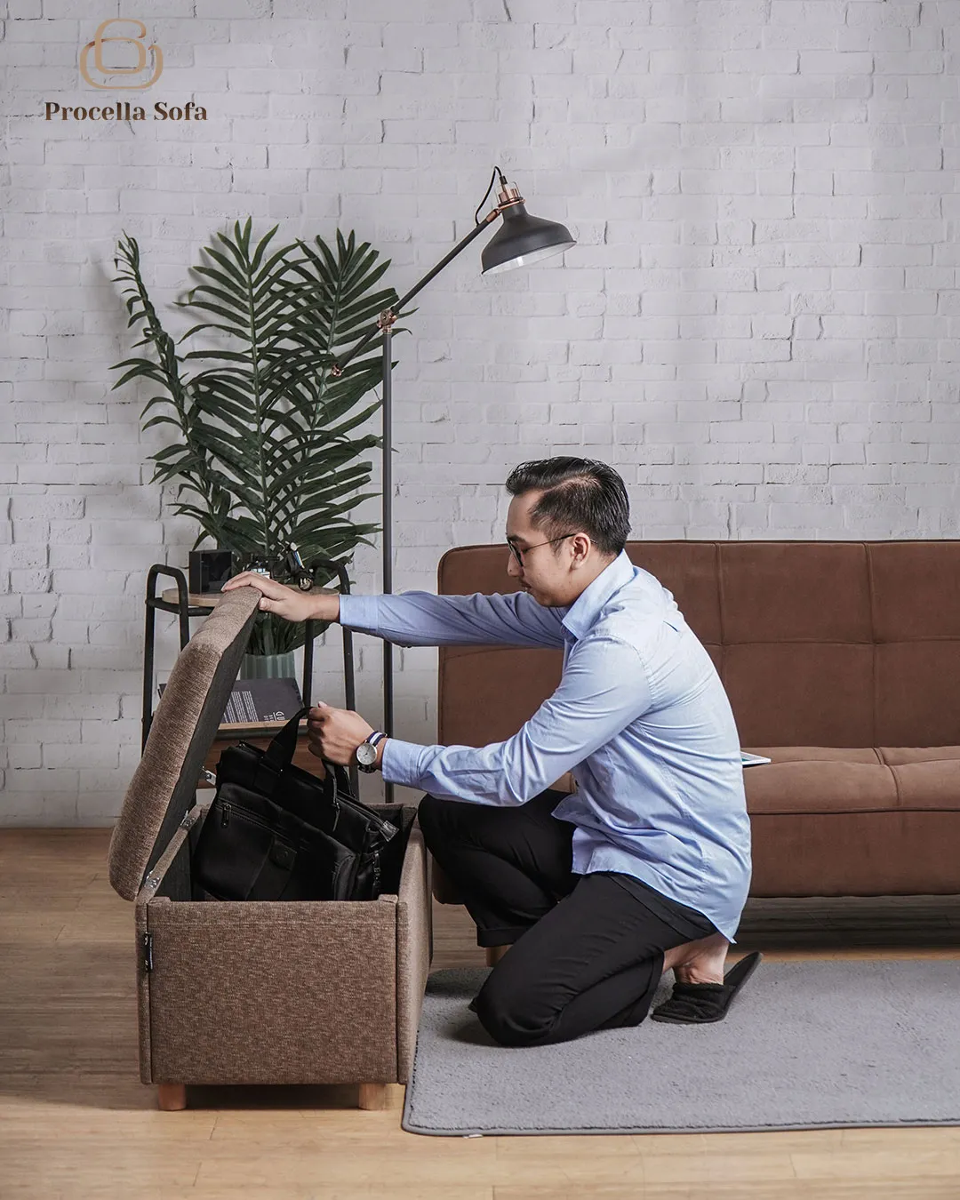 Sofa Storage Bricks Ottoman