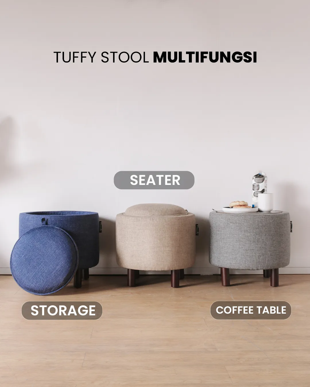 Procella Sofa Serbaguna 3in1 - Tuffy Stool gallery 1