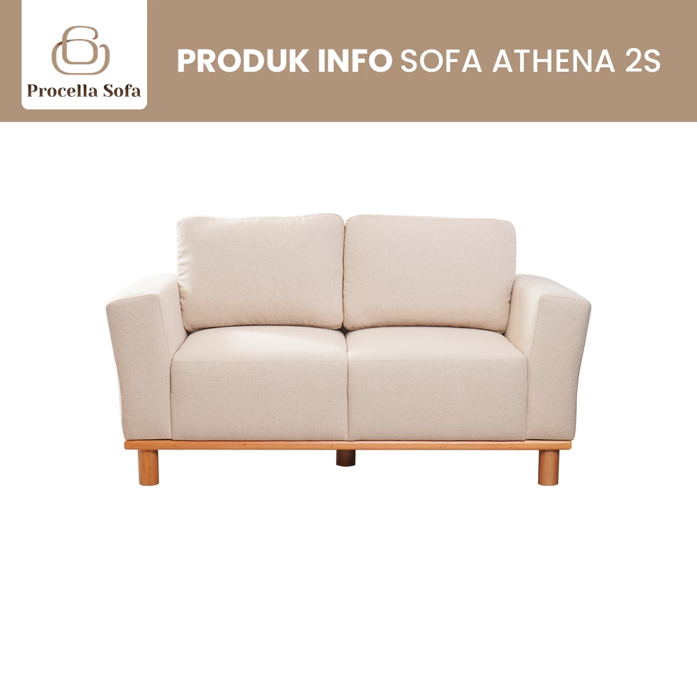Procella Sofa Sofa Athena 2S - Sofa Scandinavian Fabric