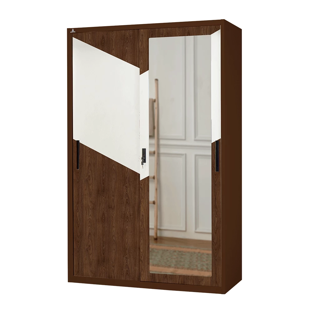 OSWS Walnut - Lemari Pakaian Besi 120 