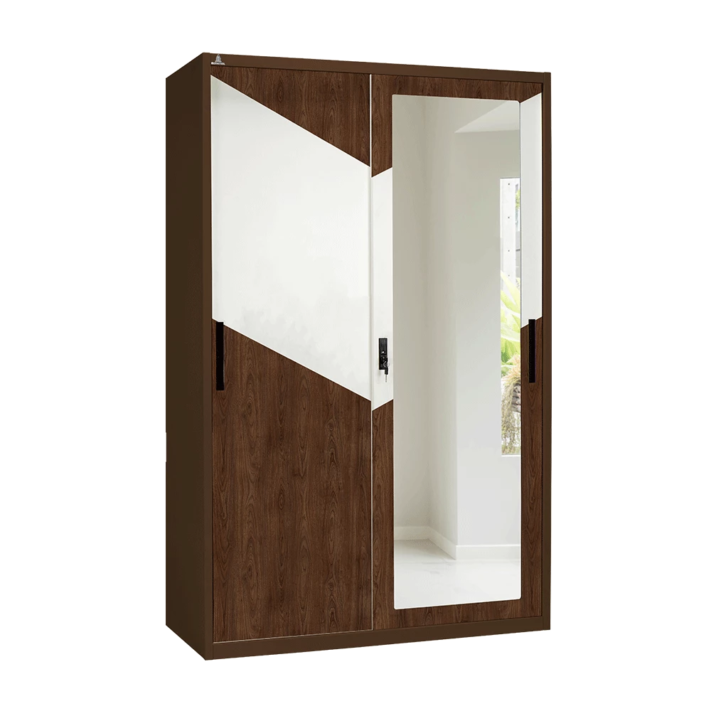 OSWS Walnut - Lemari Pakaian Besi 120 