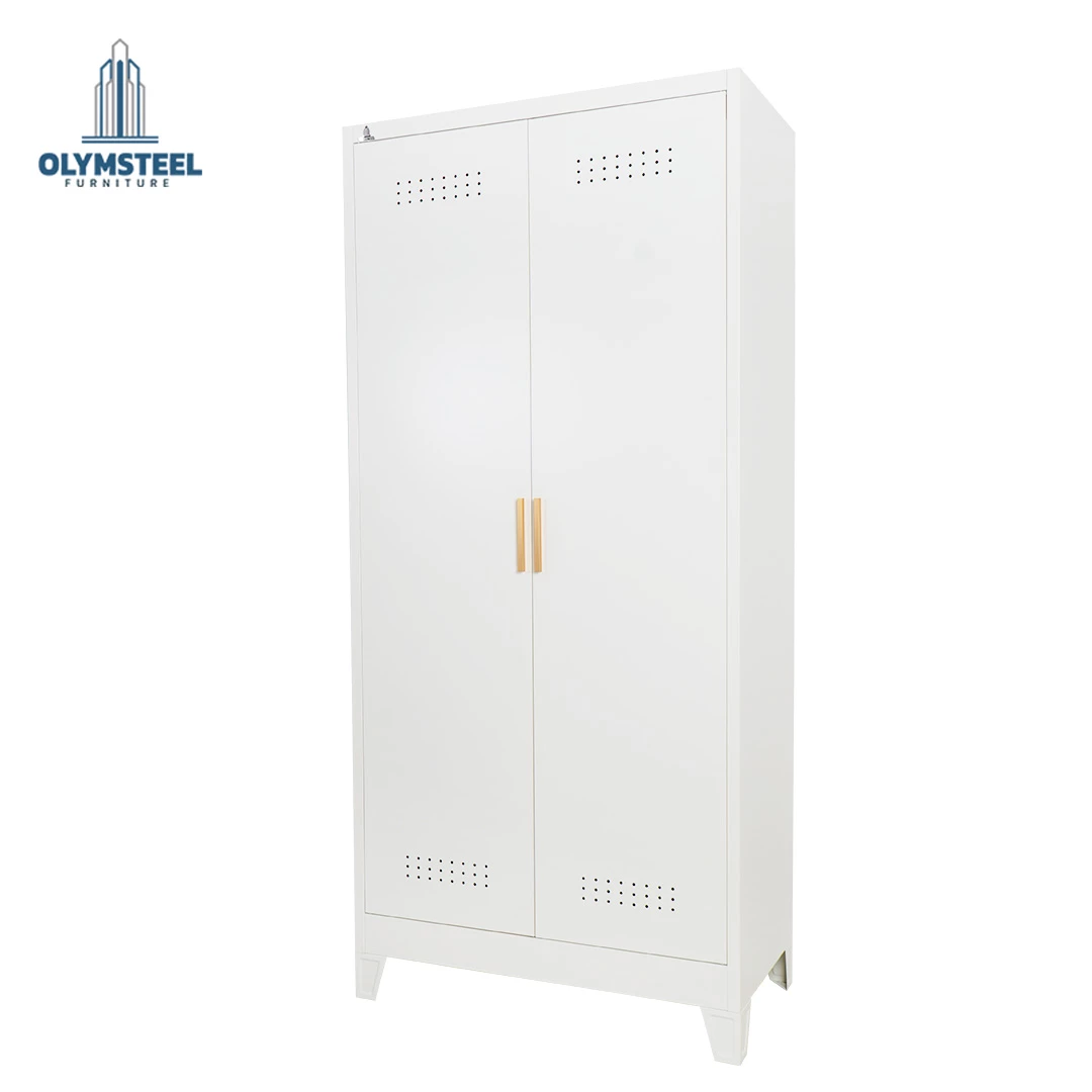 OMS 2P 001 WHITE  / Rak Besi Serba Guna / Rak Dapur Besi / Rak Sapu / Rak Besi 2 Pintu Putih