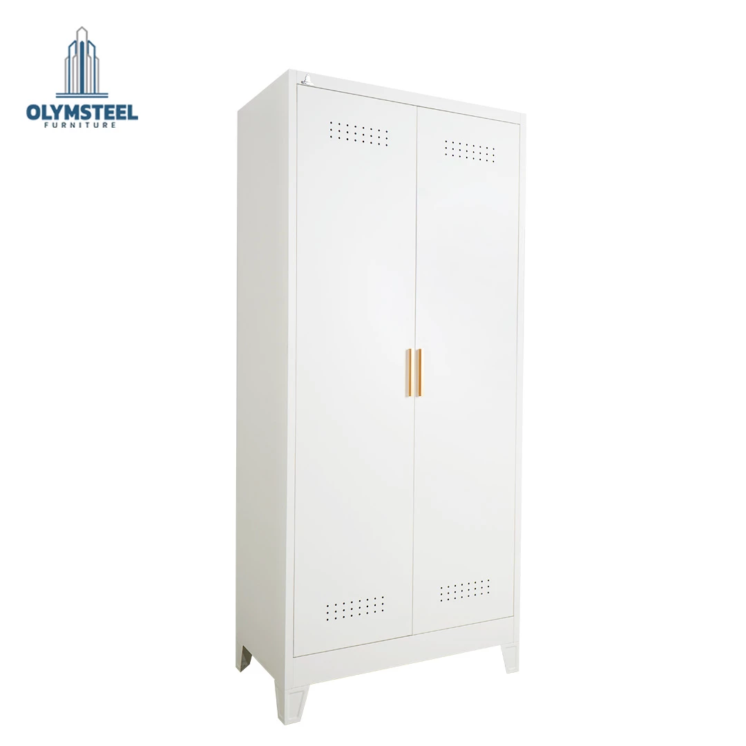OMS 2P 001 WHITE  / Rak Besi Serba Guna / Rak Dapur Besi / Rak Sapu / Rak Besi 2 Pintu Putih