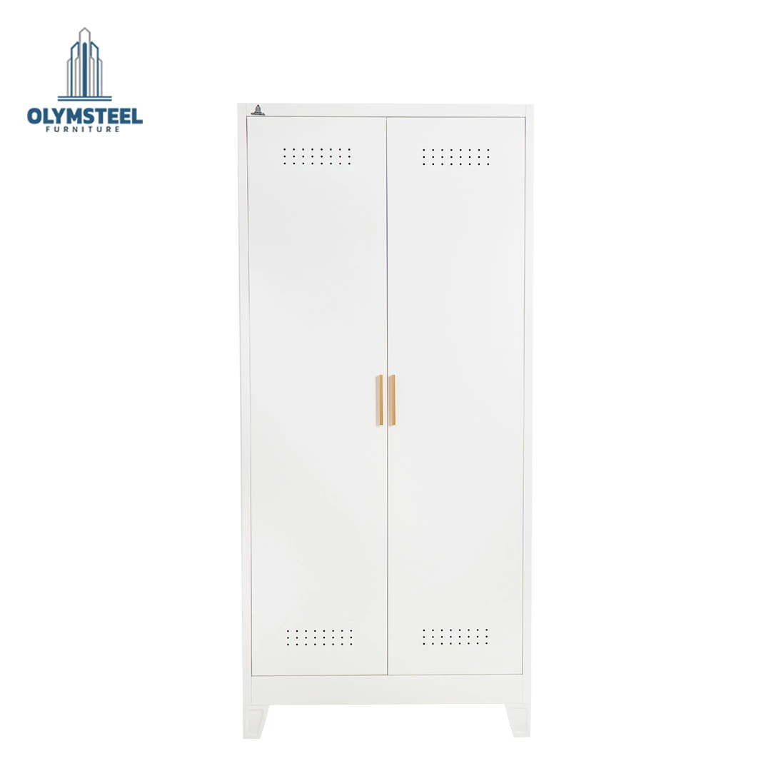 OMS 2P 001 WHITE  / Rak Besi Serba Guna / Rak Dapur Besi / Rak Sapu / Rak Besi 2 Pintu Putih