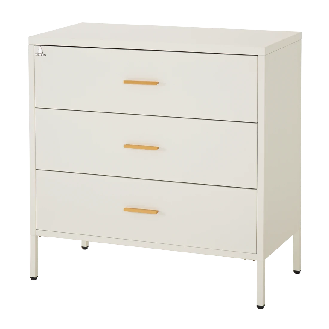 ODR 3L - Lemari Besi Laci Penyimpanan 3 Susun - White Mordern Minimalis
