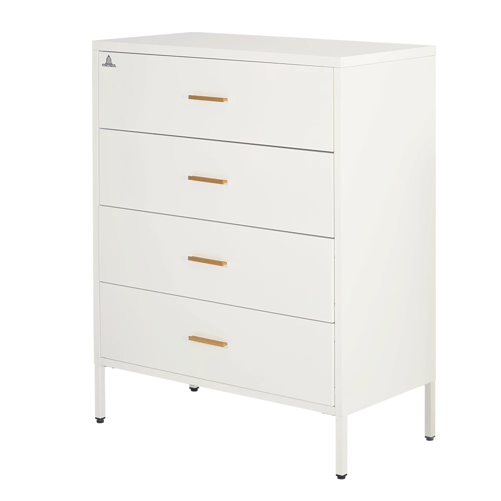 ODR 4L - Lemari Besi Laci Penyimpanan 4 Susun - White Mordern Minimalis