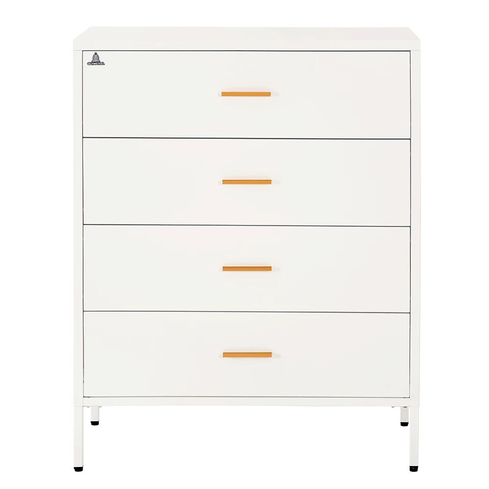 ODR 4L - Lemari Besi Laci Penyimpanan 4 Susun - White Mordern Minimalis