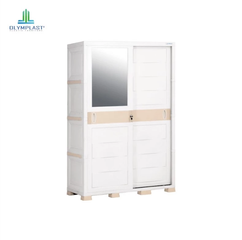 OTC SL WHITE - Lemari Sliding Plastik LED Modern - Transform Cabinet Sliding