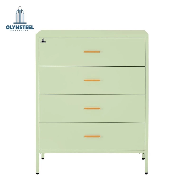 ODR 4L - Lemari Besi Laci Penyimpanan 4 Susun - Pastel Mordern Minimalis