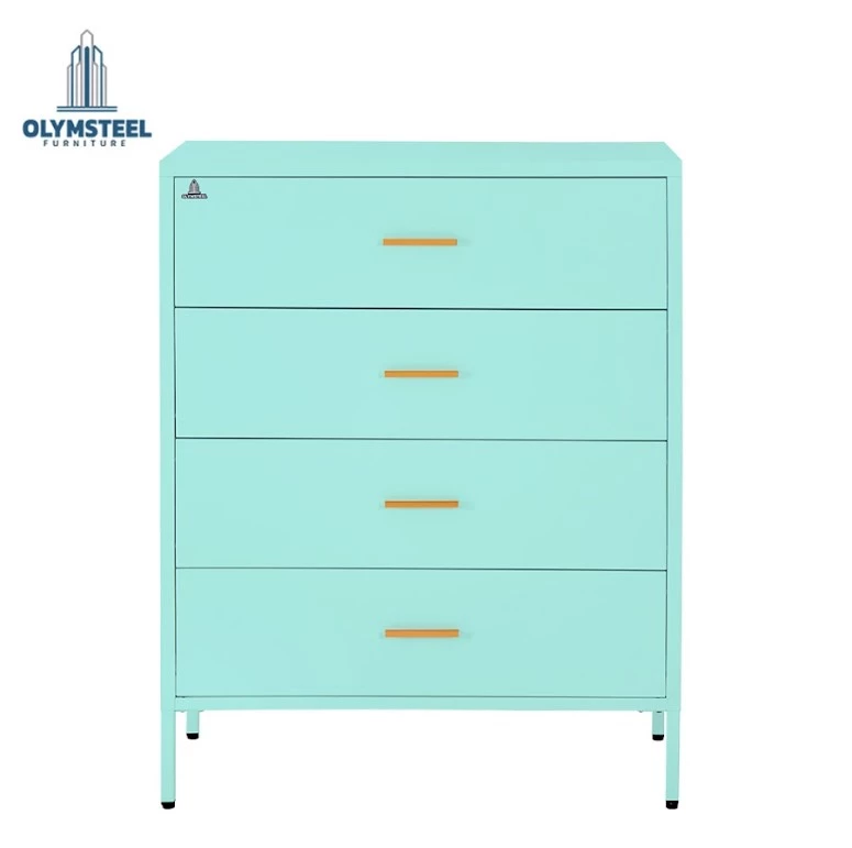 ODR 4L - Lemari Besi Laci Penyimpanan 4 Susun - Pastel Mordern Minimalis
