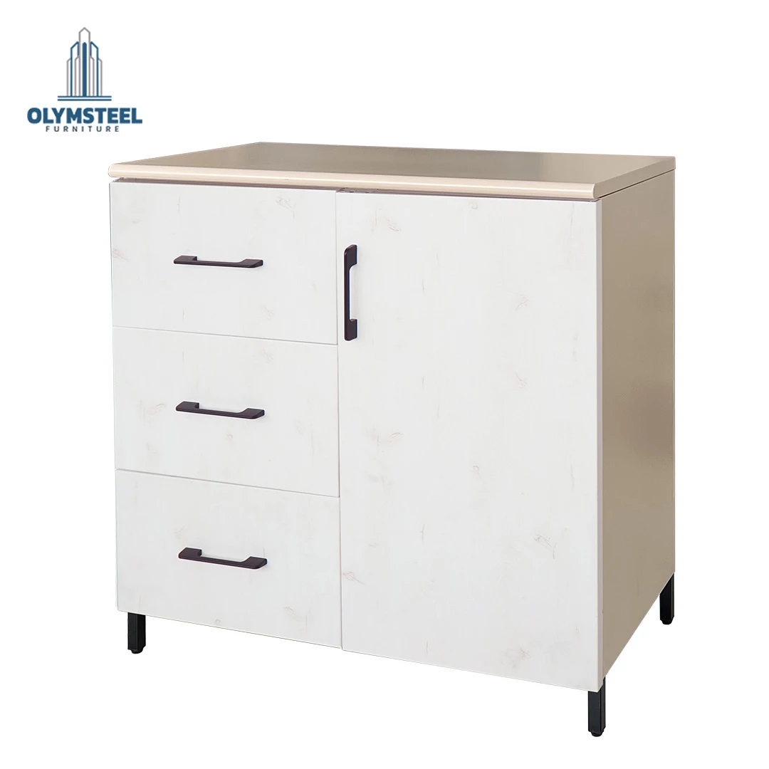 OKD ERLINE KB 3L1P - Lemari Dapur 3 Laci 1 Pintu - Lemari Dapur Besi  - Kabinet Dapur Bawah