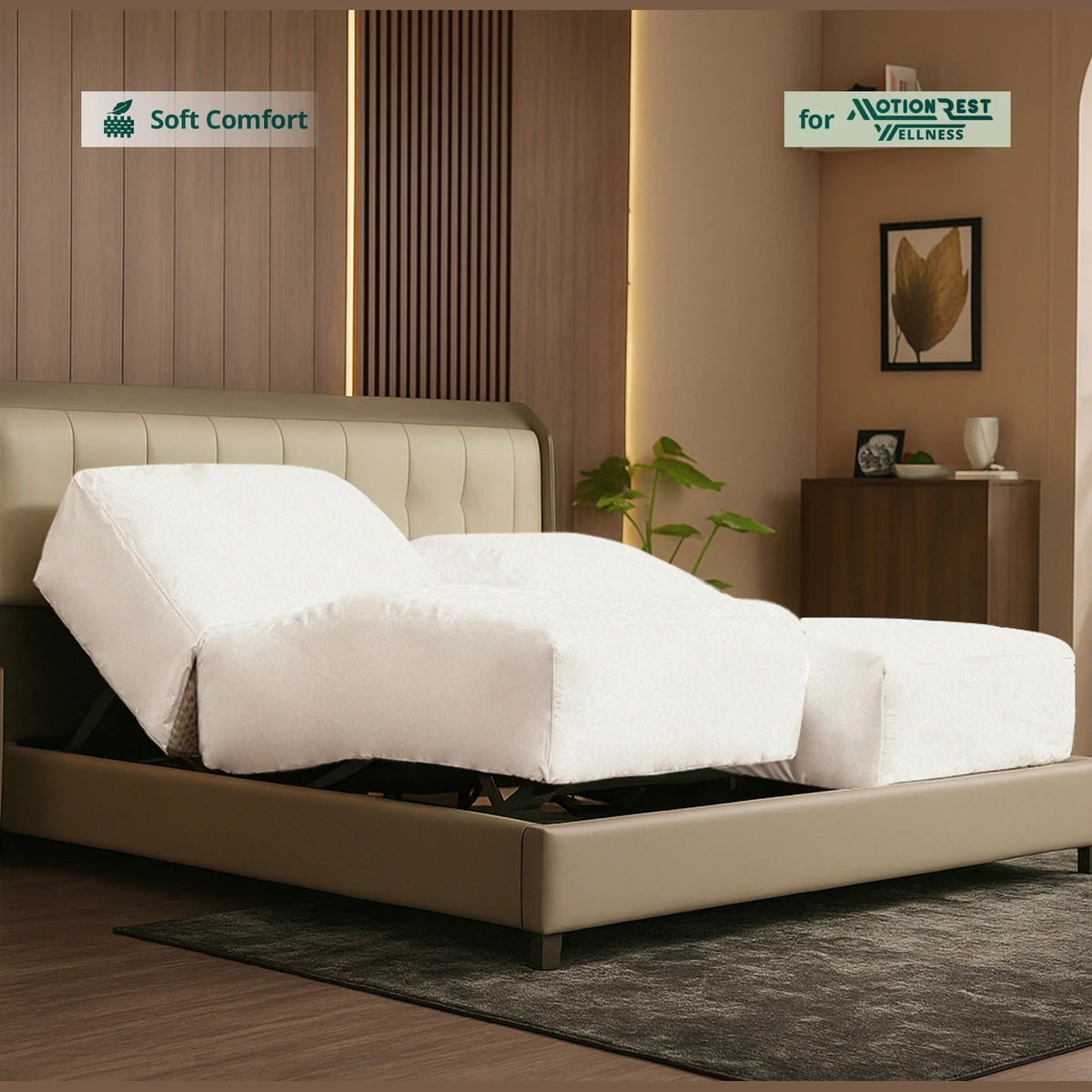 Embossed Fitted Sheet Softweave Lux for Motion Rest Wellness