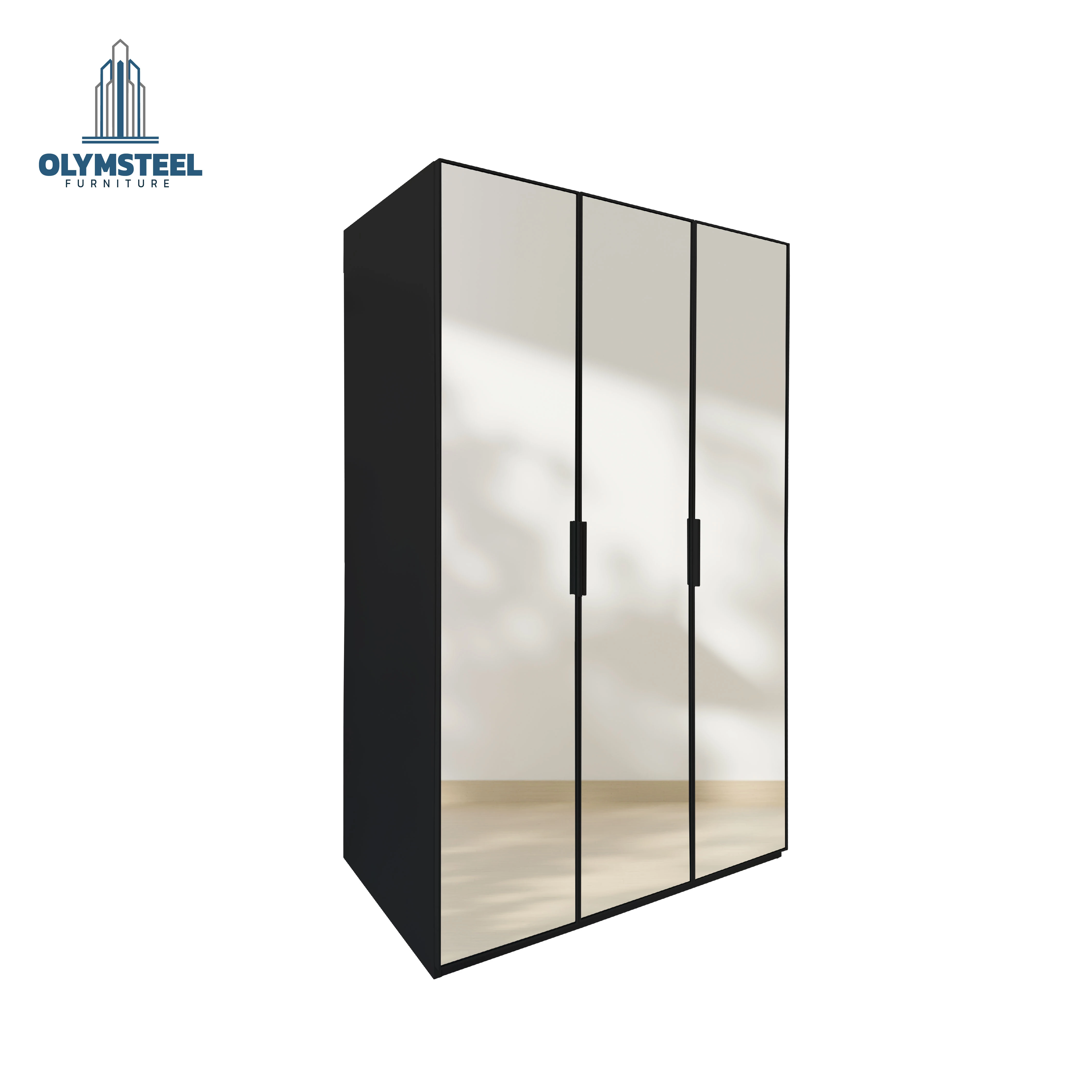 OSW 3P ALVARE - Lemari Pakaian 3 Pintu Full Cermin