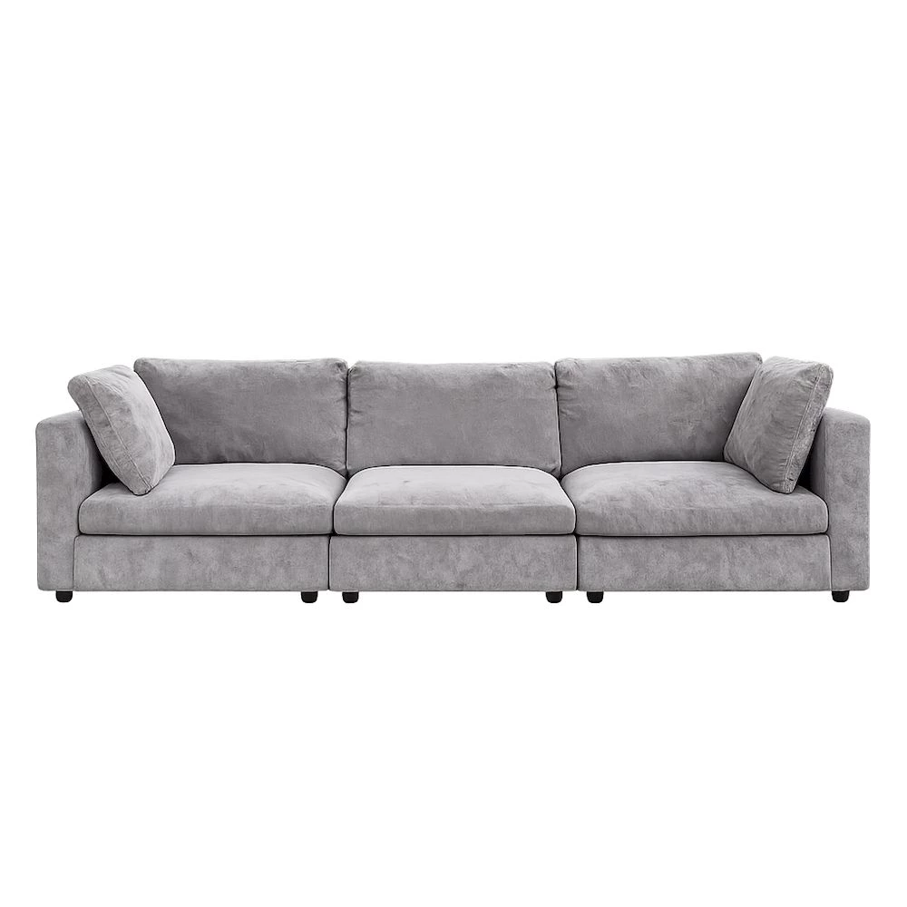 MORE HUGA 3S Sofa 3 Seater Minimalis - Sofa Panjang Premium Fabric Empuk Modern Elegan