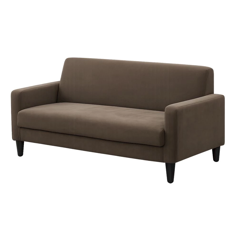 MORE BRUNO 2S Sofa 2 Seater Minimalis - Sofa Compact Suede Empuk Modern