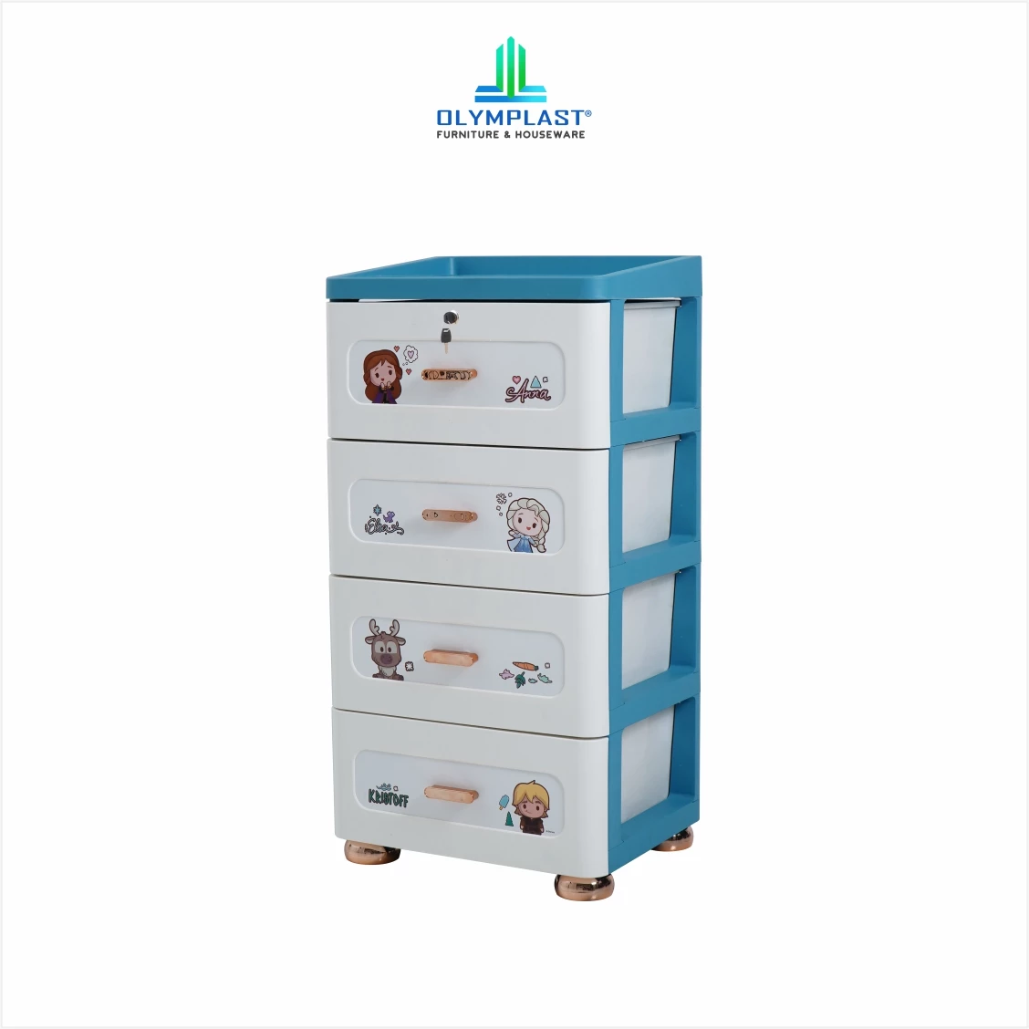 SDO Laci Penyimpanan Serbaguna Modern - Spesial Disney Frozen Pastel Blue