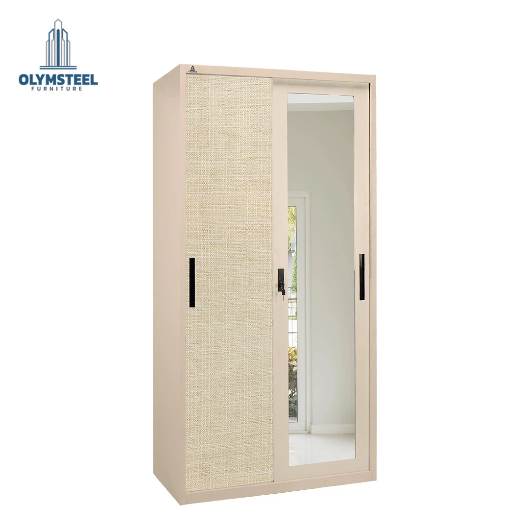 Olymsteel OSWS 90 RATTAN 01 Lemari Pakaian Besi Sliding 2 Pintu