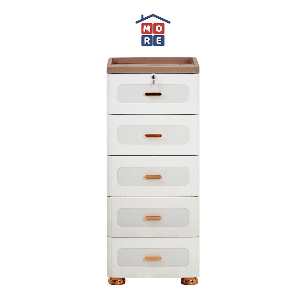 RIN Lemari Laci Plastik Minimalis 4 & 5 Susun - Drawer Multifungsi Anti Air Anti Rayap