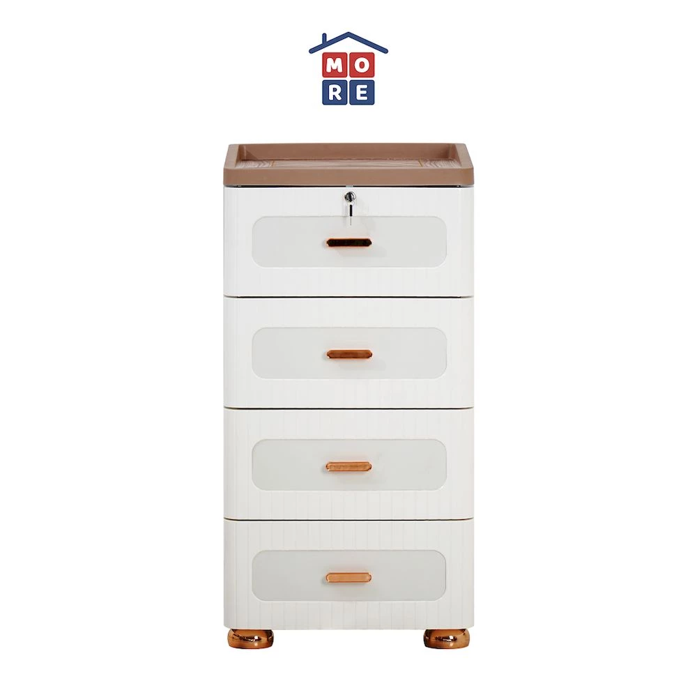 RIN Lemari Laci Plastik Minimalis 4 & 5 Susun - Drawer Multifungsi Anti Air Anti Rayap