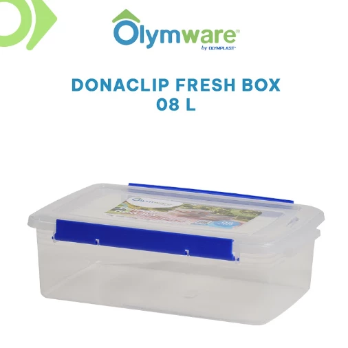 Donaclip Fresh Box - Food Container Klip - Wadah Makanan Kedap Udara - Clip Lock Stackable
