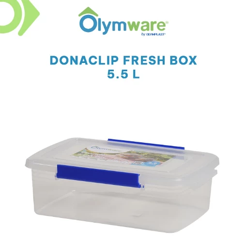Donaclip Fresh Box - Food Container Klip - Wadah Makanan Kedap Udara - Clip Lock Stackable