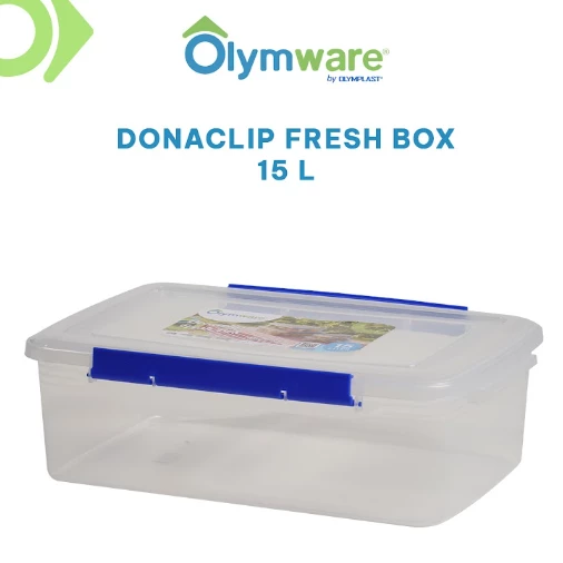 Donaclip Fresh Box - Food Container Klip - Wadah Makanan Kedap Udara - Clip Lock Stackable