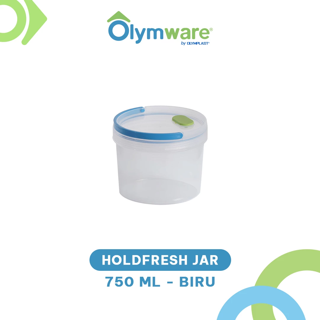 Holdfresh Jar 750ml 1200ml 1330ml 2030ml - Toples Kue Handle - Toples Plastik Bening Kedap Udara