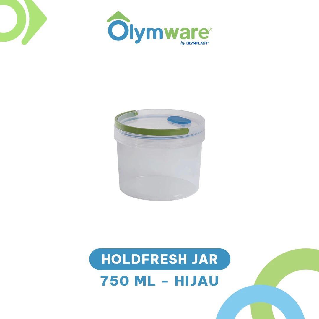 Holdfresh Jar 750ml 1200ml 1330ml 2030ml - Toples Kue Handle - Toples Plastik Bening Kedap Udara