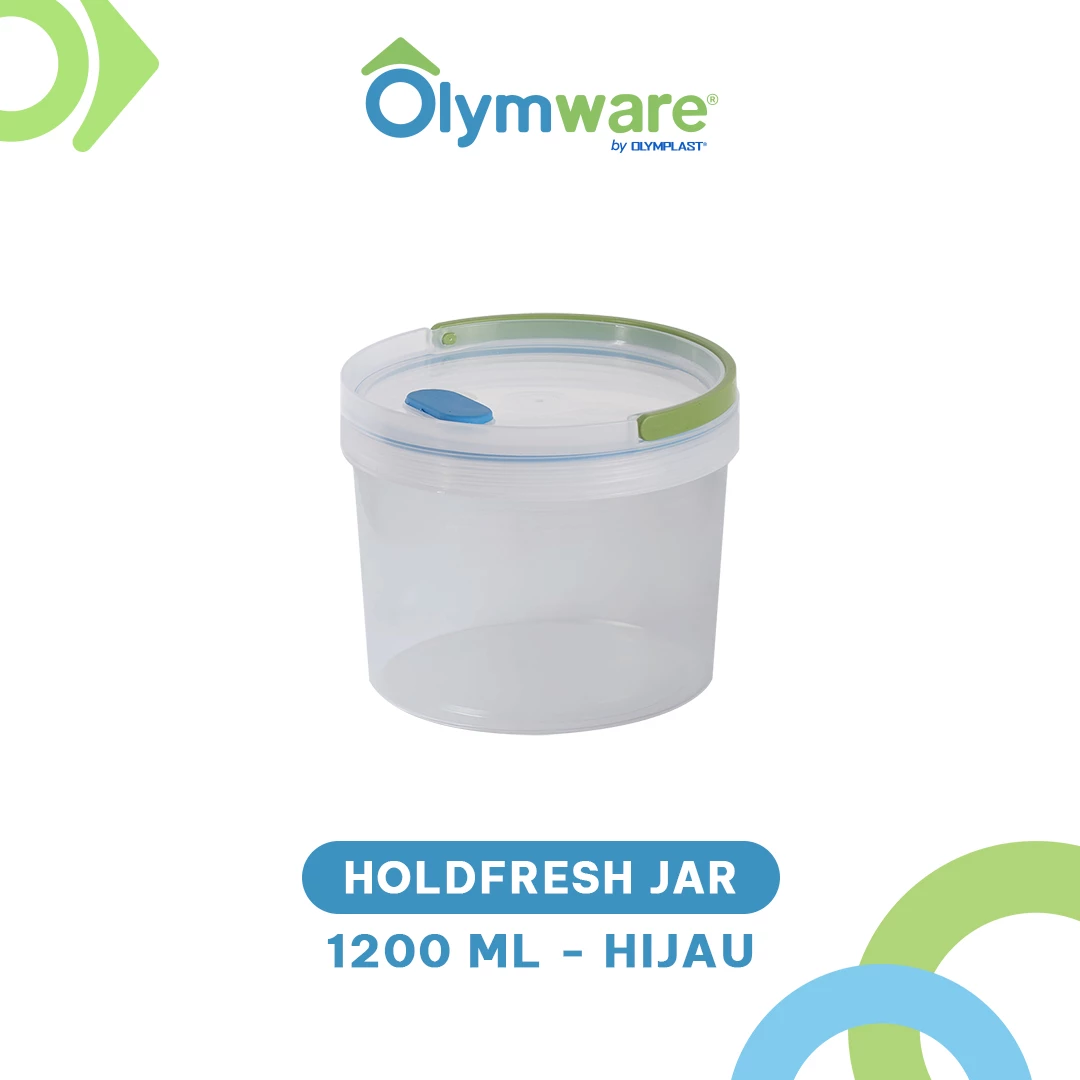 Holdfresh Jar 750ml 1200ml 1330ml 2030ml - Toples Kue Handle - Toples Plastik Bening Kedap Udara