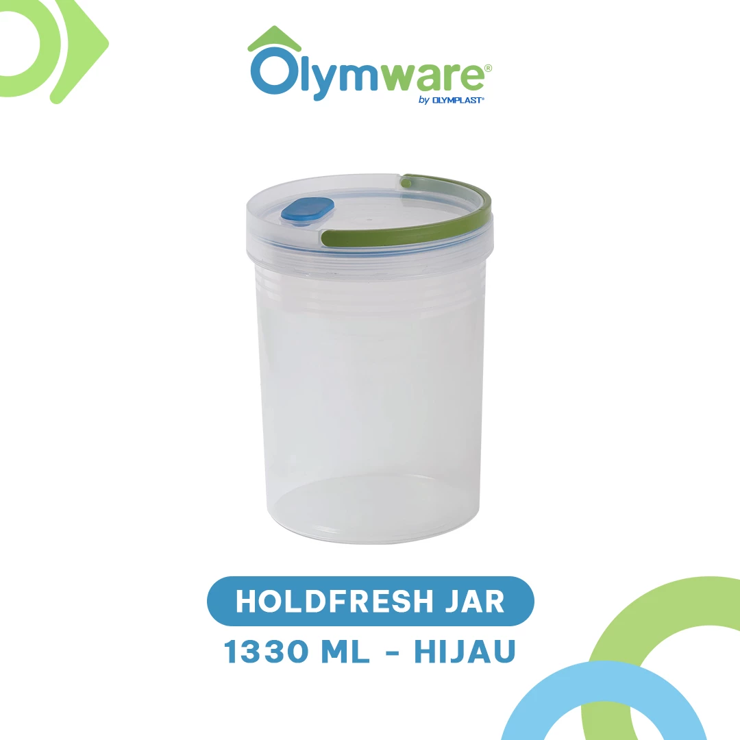 Holdfresh Jar 750ml 1200ml 1330ml 2030ml - Toples Kue Handle - Toples Plastik Bening Kedap Udara