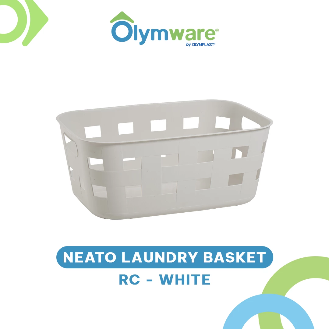 Neato Laundry Basket OV RC - Keranjang Laundry Tutup - Keranjang Baju Kotor Plastik Besar