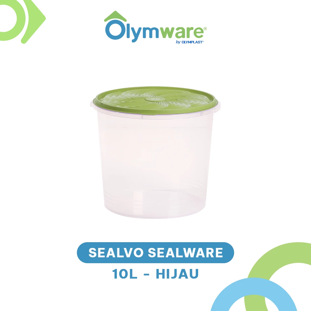Sealvo Sealware - Toples Kerupuk Kedap Udara - Toples Plastik Snack Besar One Press Lock