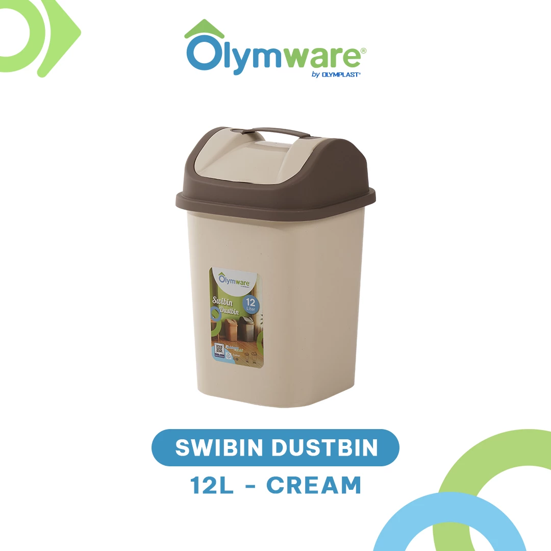 Swibin Dustbin - Tempat Sampah Swing Plastik Modern - Swing Bin Rumah Tangga Dapur Minimalis