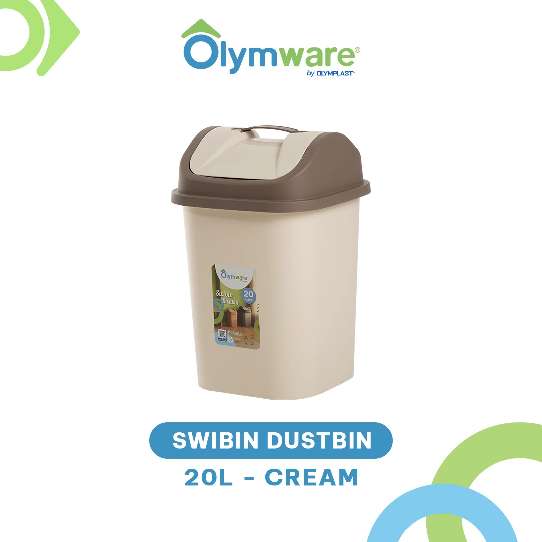 Swibin Dustbin - Tempat Sampah Swing Plastik Modern - Swing Bin Rumah Tangga Dapur Minimalis