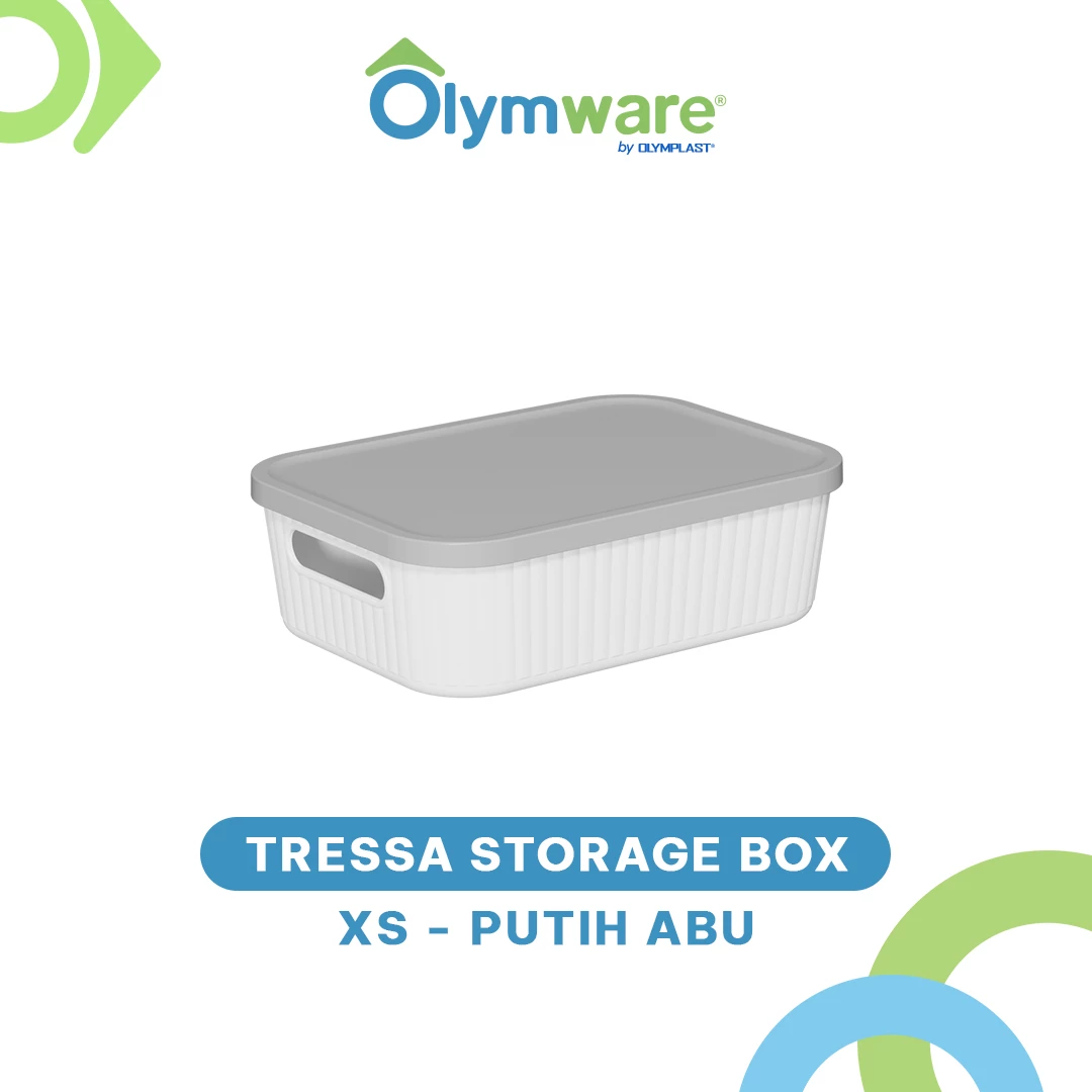 Tressa Storage Box XS S M L XL - Kotak Penyimpanan Plastik Motif Kayu Organizer Tutup Estetik