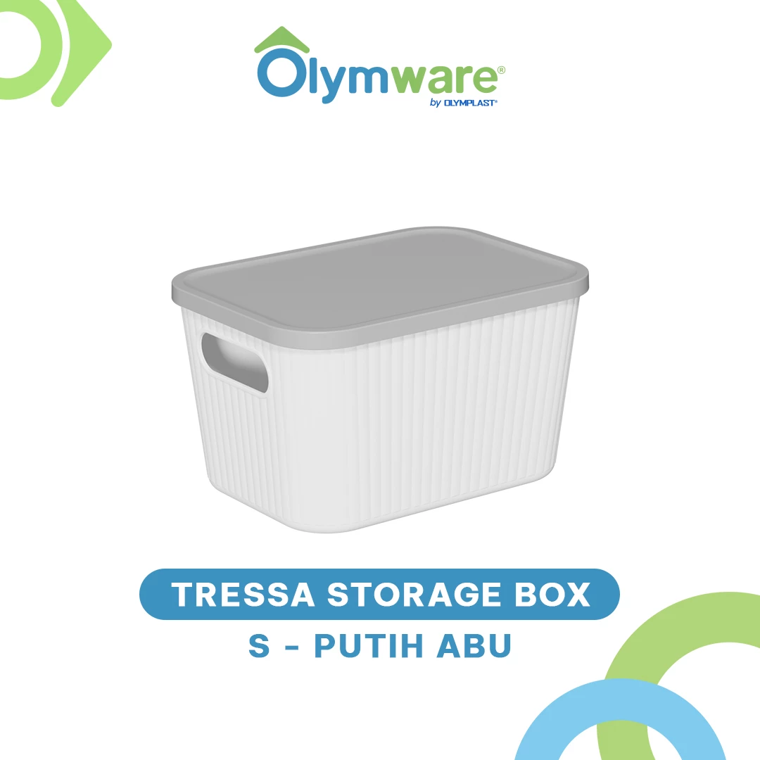 Tressa Storage Box XS S M L XL - Kotak Penyimpanan Plastik Motif Kayu Organizer Tutup Estetik