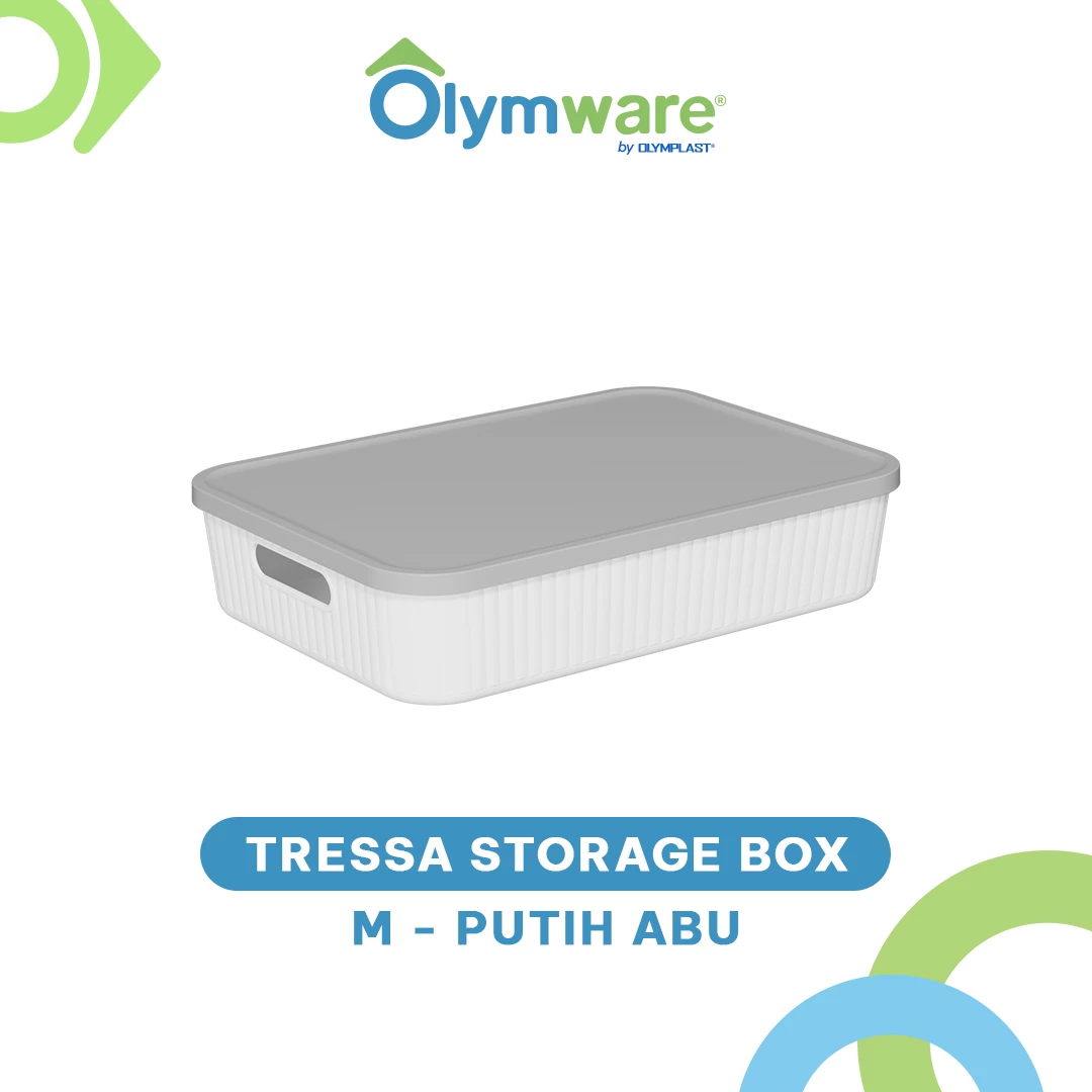 Tressa Storage Box XS S M L XL - Kotak Penyimpanan Plastik Motif Kayu Organizer Tutup Estetik