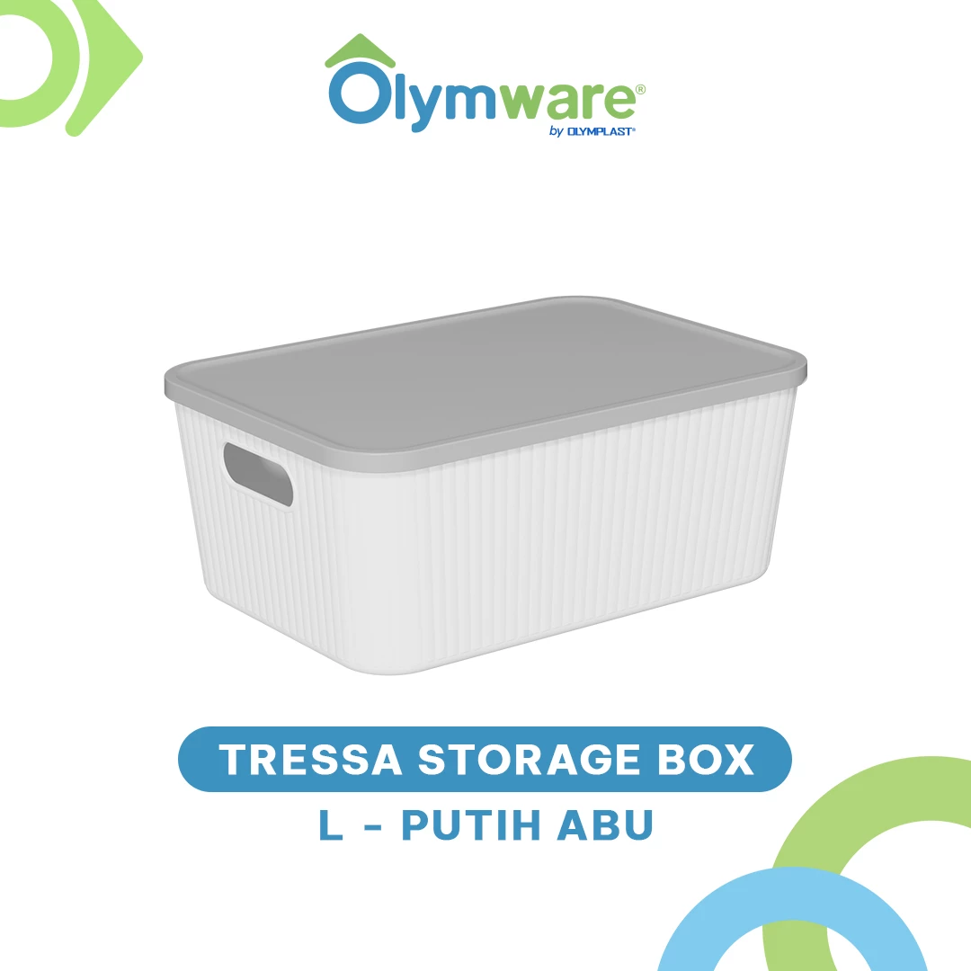 Tressa Storage Box XS S M L XL - Kotak Penyimpanan Plastik Motif Kayu Organizer Tutup Estetik