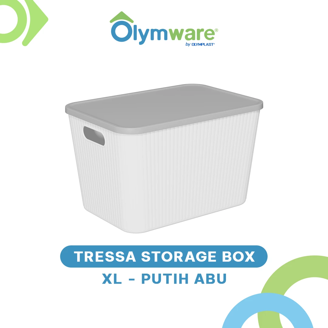 Tressa Storage Box XS S M L XL - Kotak Penyimpanan Plastik Motif Kayu Organizer Tutup Estetik