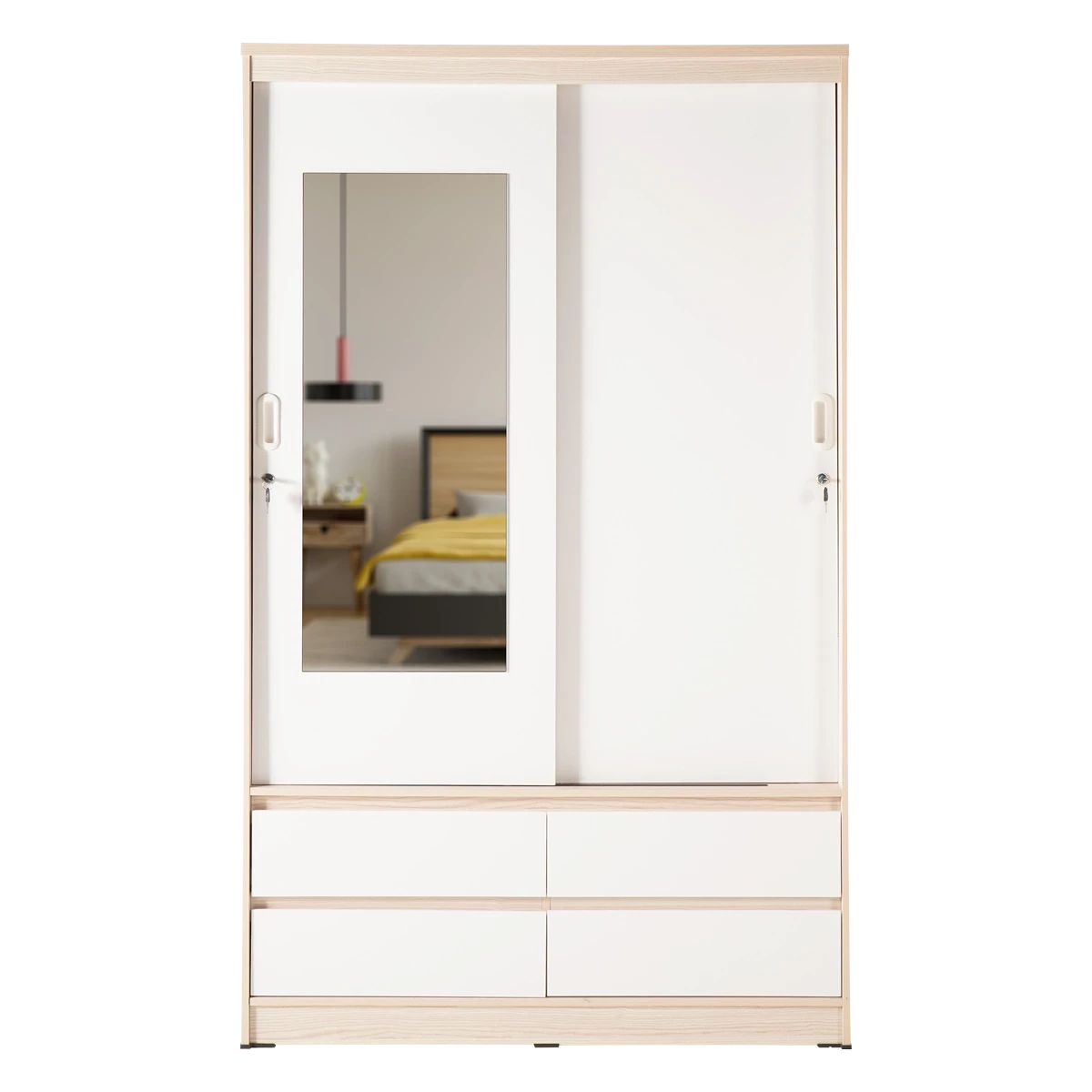 Lemari Pakaian Pintu Sliding - LSD WHITNEY