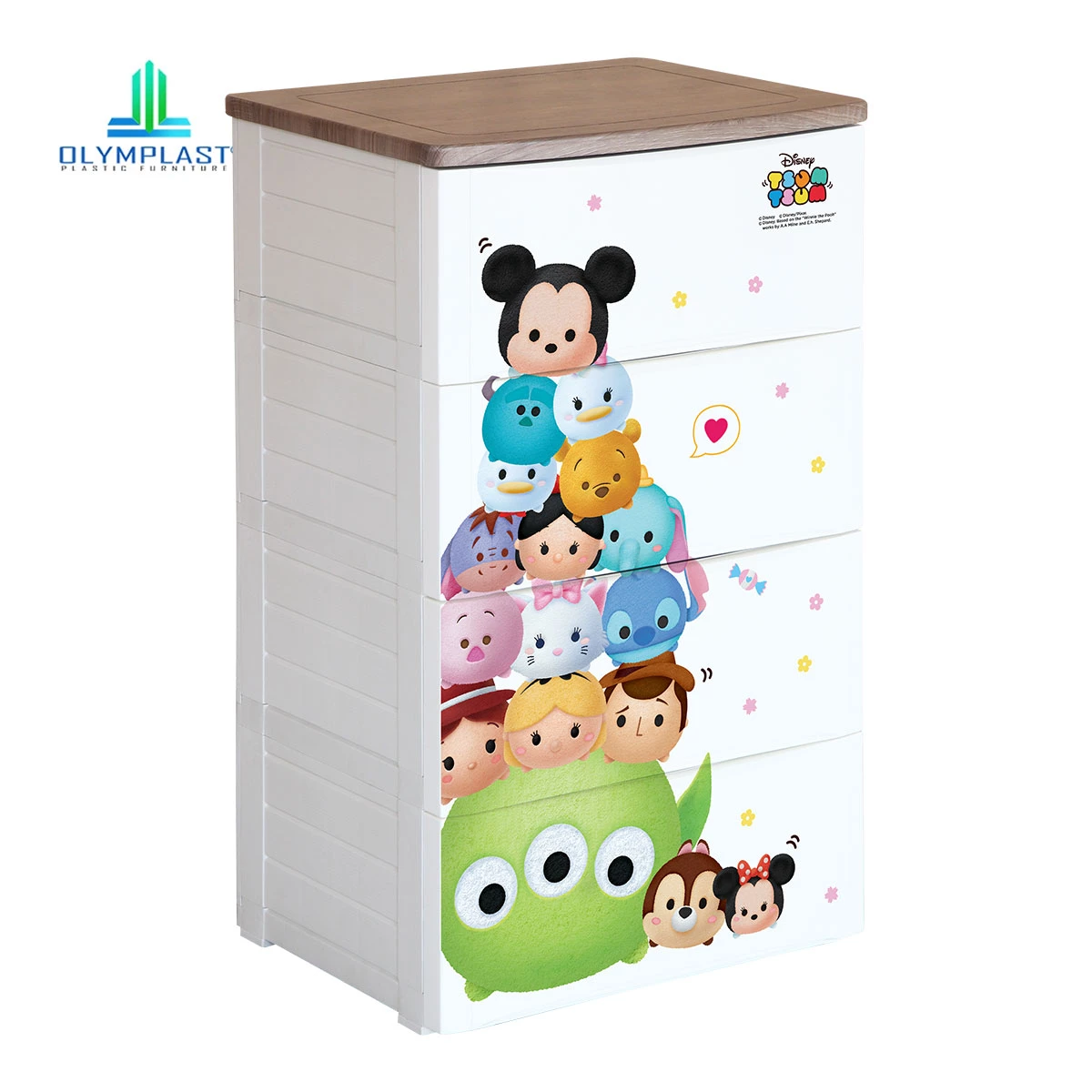 ODC Drawer 4 susun - Special Disney Tsum - Tsum