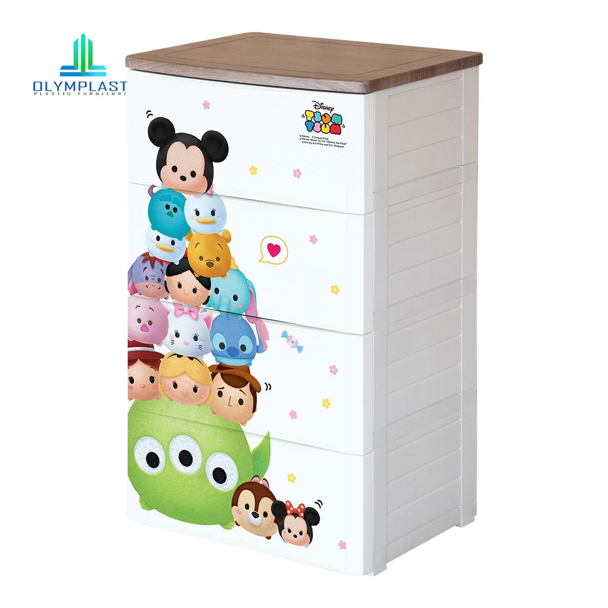 ODC Drawer 4 susun - Special Disney Tsum - Tsum