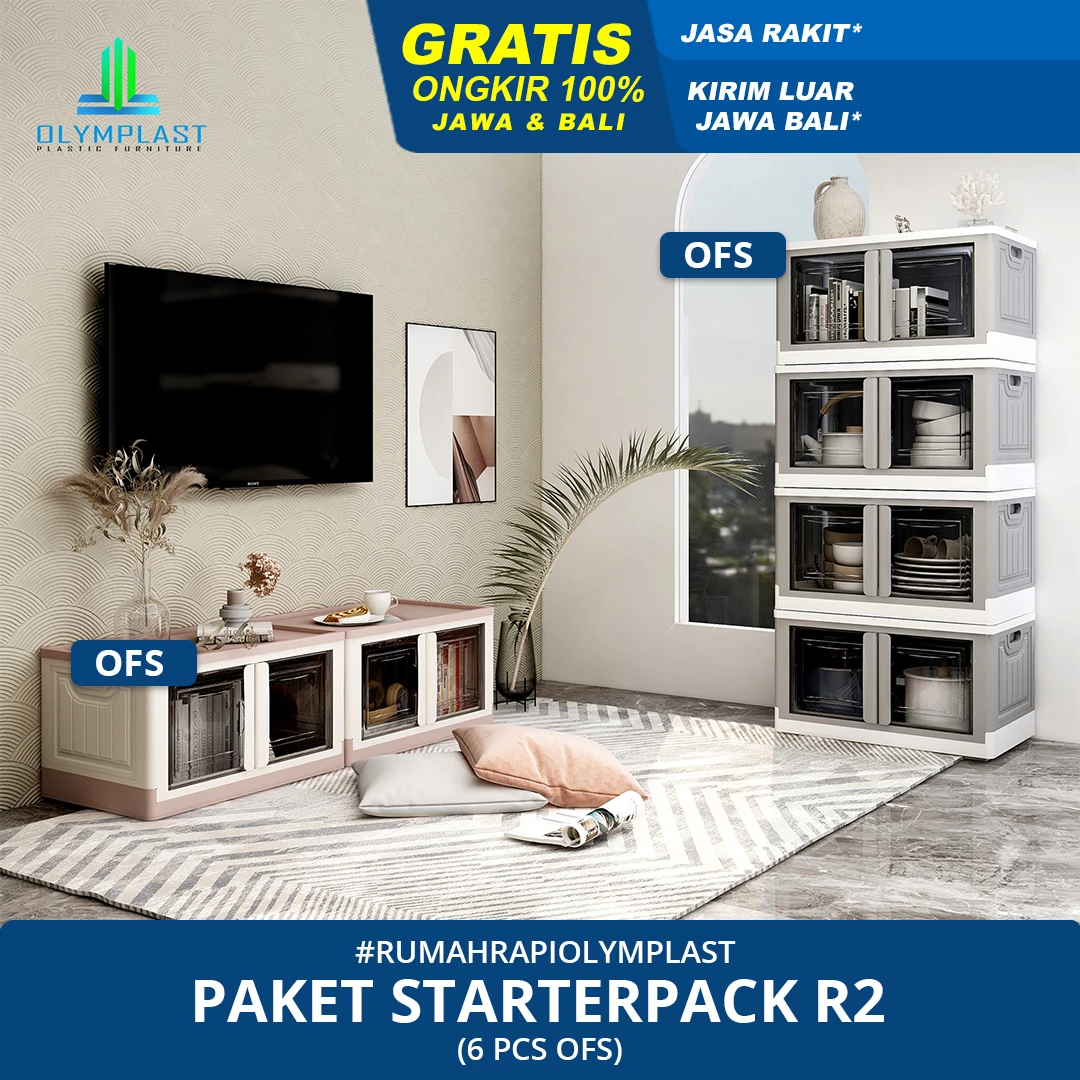 Olymplast Paket Tempat Penyimpanan Starterpack R - Tempat Penyimpanan Serbaguna Olymplast - OFS