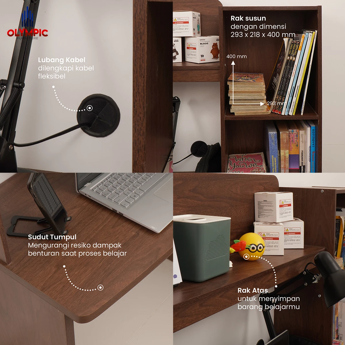 SDB Alora - Meja Belajar Anak - Meja Kerja Modern Minimalis gallery 2