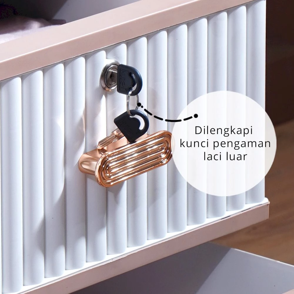 OTC 3PL ST2 LUXURY - Lemari Pakaian Plastik - Lemari Pakaian Mewah - Lemari Pakaian 3 Pintu gallery 6
