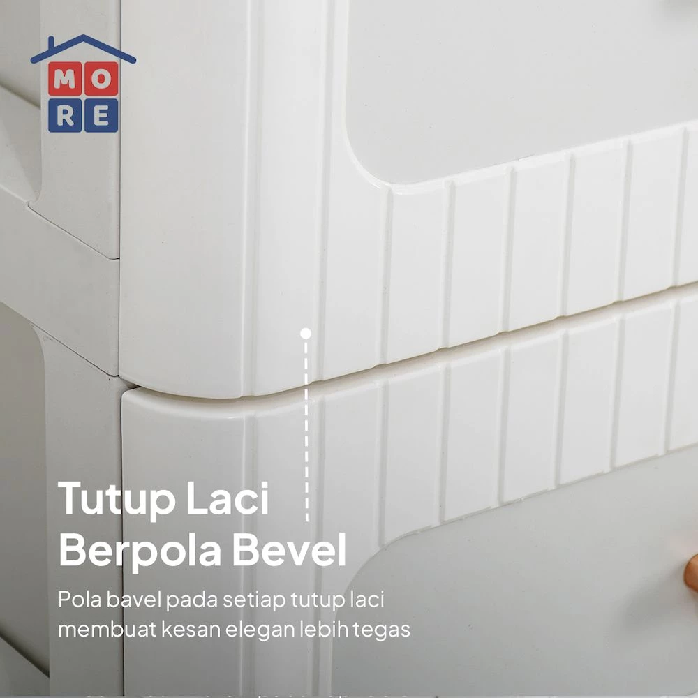 RIN Lemari Laci Plastik Minimalis 4 & 5 Susun - Drawer Multifungsi Anti Air Anti Rayap gallery 5