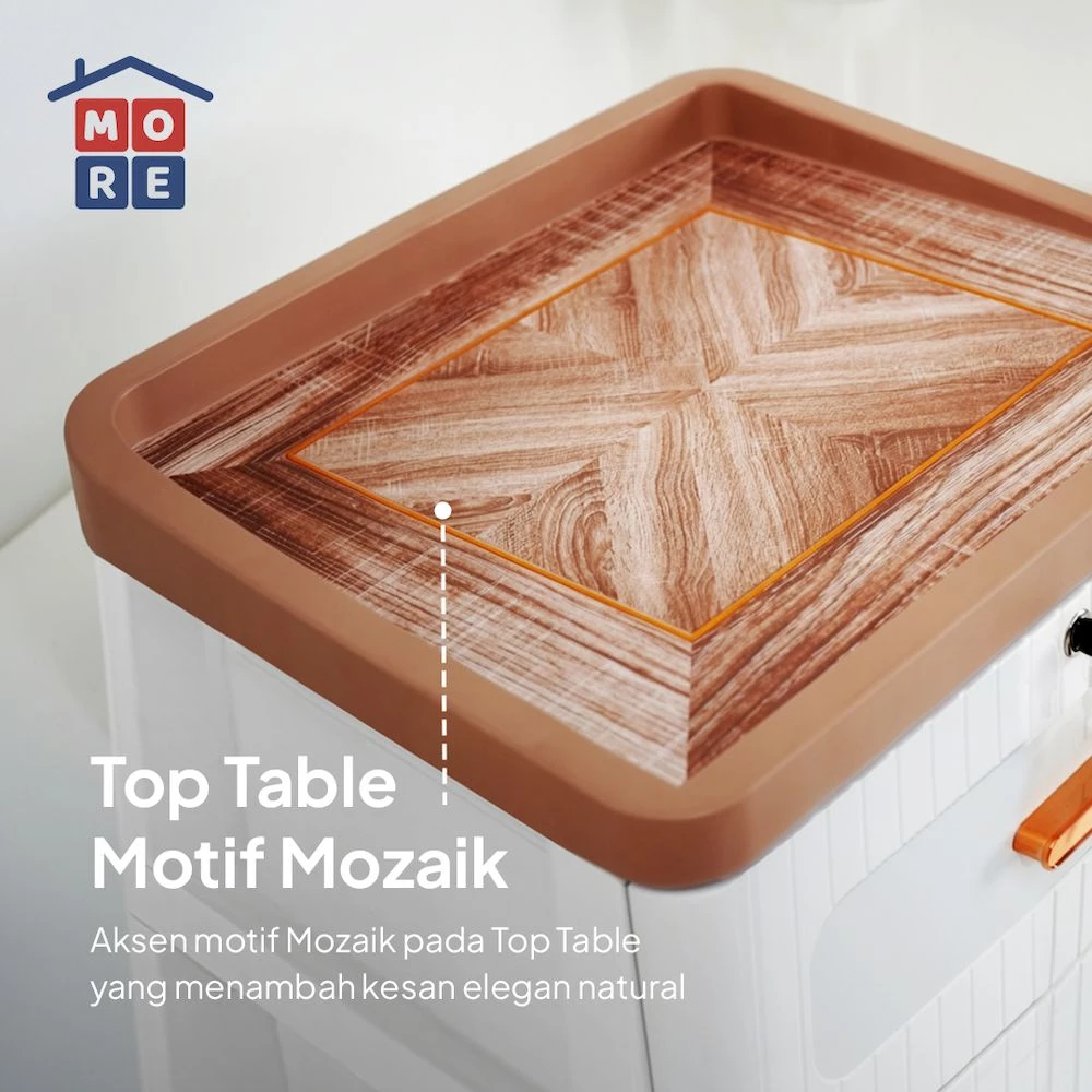 RIN Lemari Laci Plastik Minimalis 4 & 5 Susun - Drawer Multifungsi Anti Air Anti Rayap gallery 7