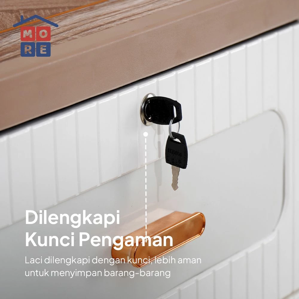 RIN Lemari Laci Plastik Minimalis 4 & 5 Susun - Drawer Multifungsi Anti Air Anti Rayap gallery 8